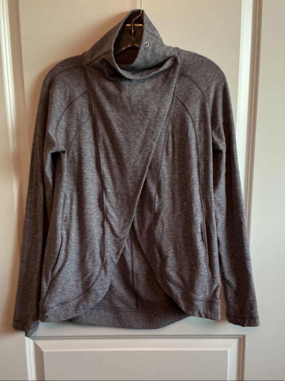 lululemon athletica Gray Wrap-Front Jacket